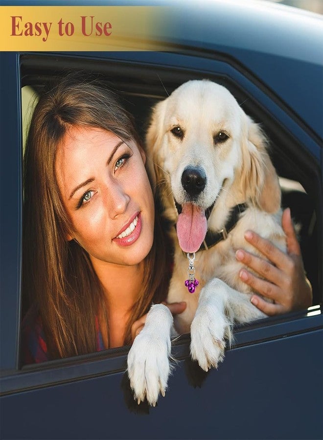 squishy 6Pcs Dog Bells for Neck, Dog Bell with Keychain, Bell for Dogs Collar, Lightweight and Durable for Small Pets, Indoor and Outdoor Use, DIY Accessories - Image 3